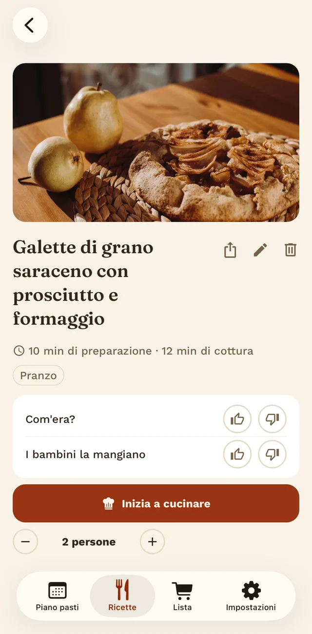 Una ricetta in Tellerino con foto, tempo di preparazione e calcolo delle porzioni.